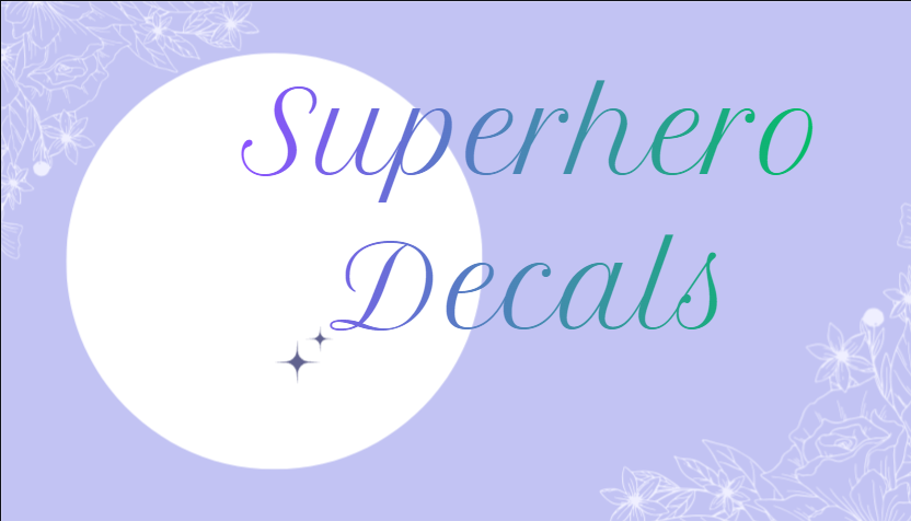 Superhero/Villians Decals