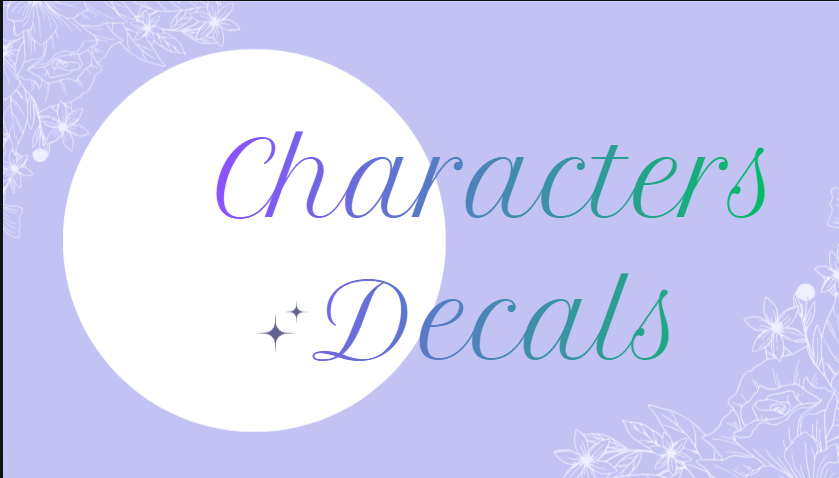 Characters Decals