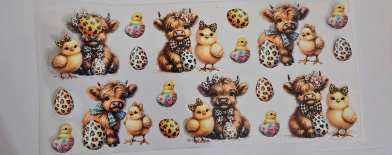 Cow and Chick Decal