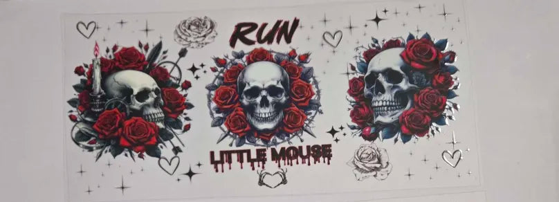 Skull and Roses Decal