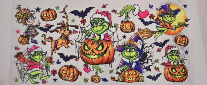Grinchy Halloween decal