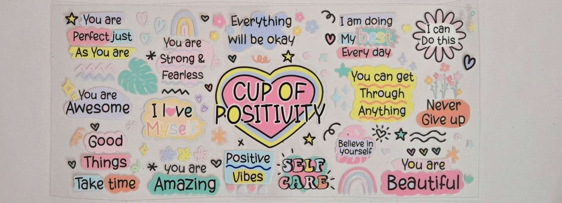 Cup of Positivity Decal