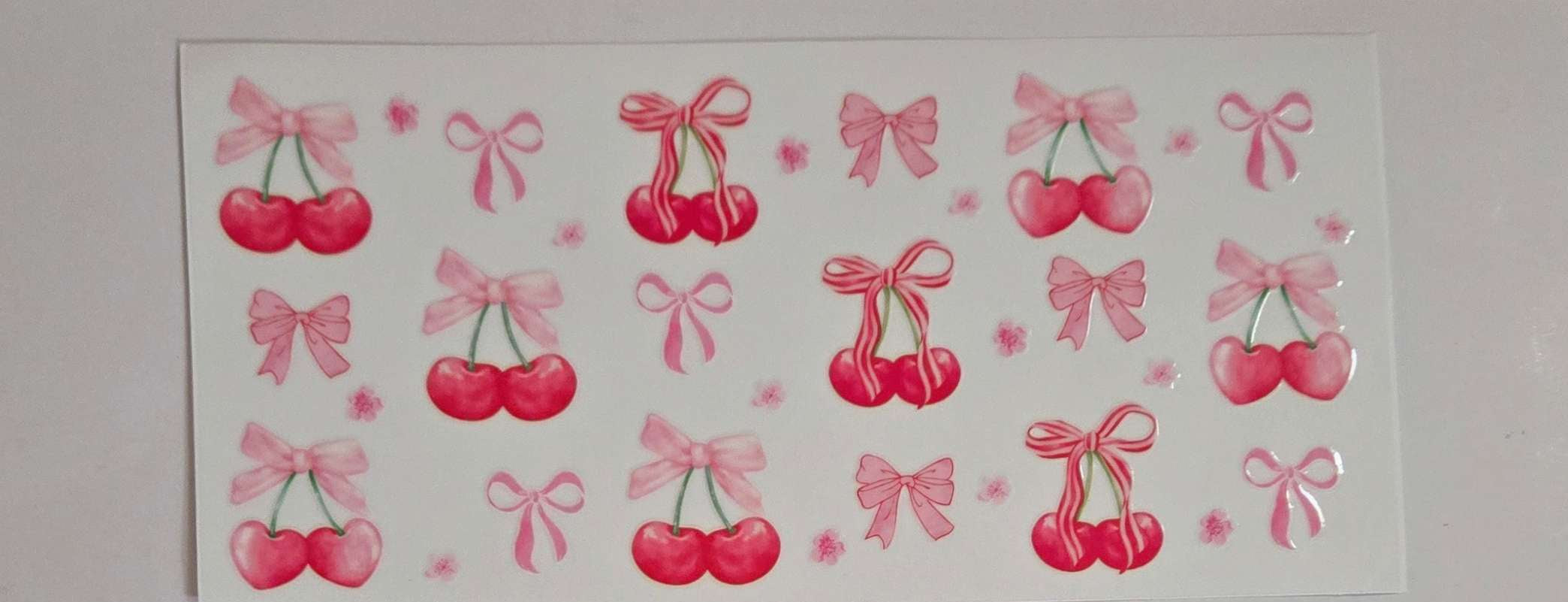 Bows and Cherries Decal