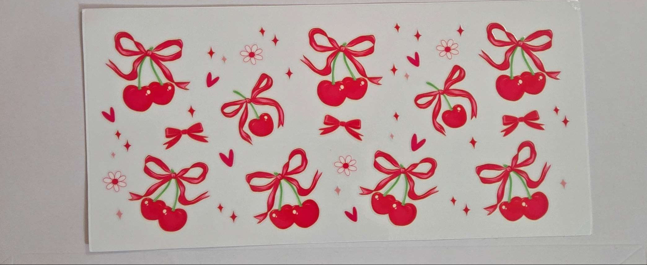 Bows and Cherries Decal