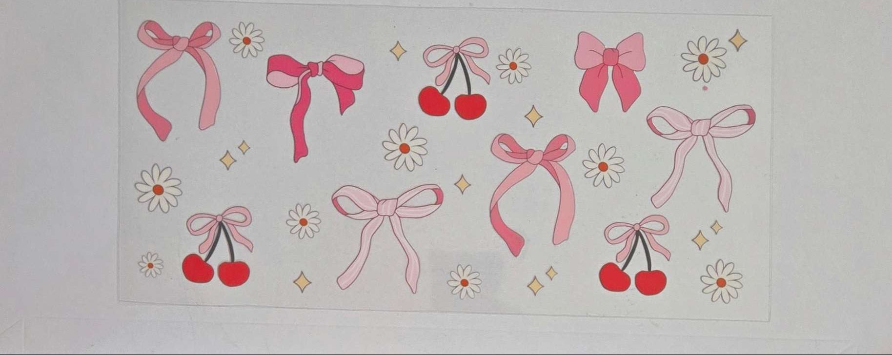 Bows and Cherries Decal