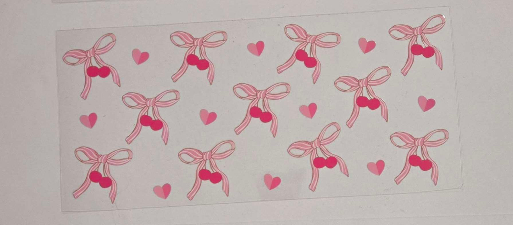 Bows and Cherries Decal