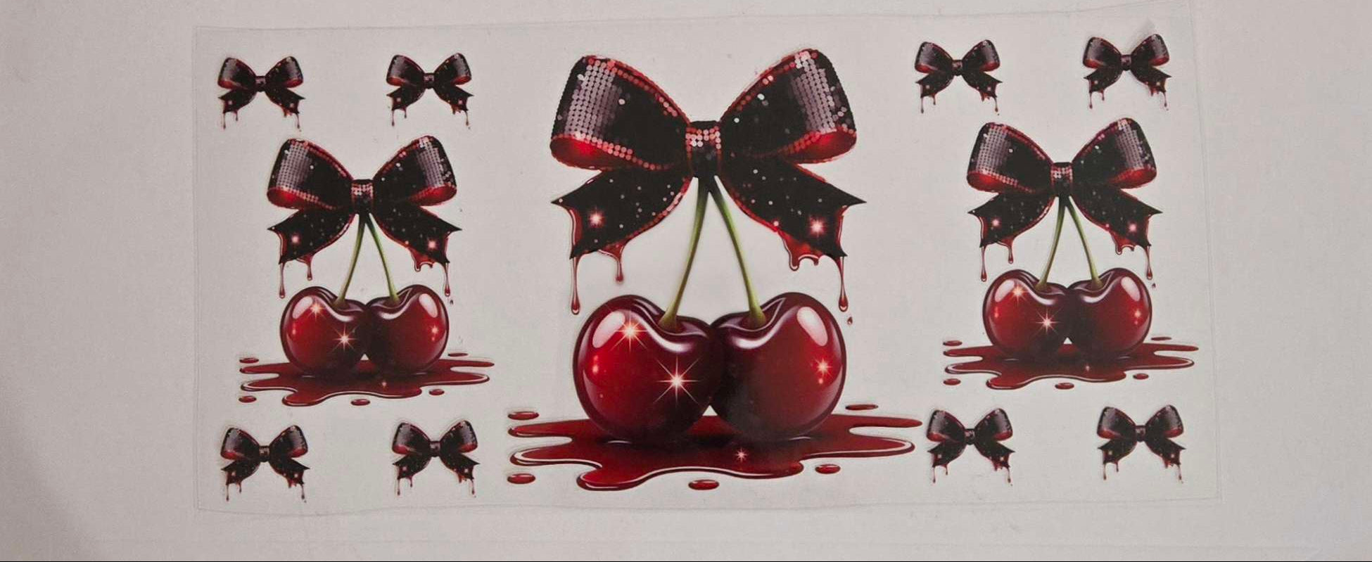 Cherries and bows Decal