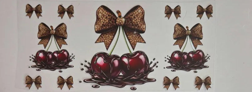 Bows and Cherries Decal