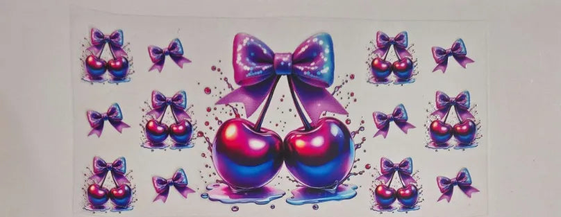 Bows and Cherries Decal