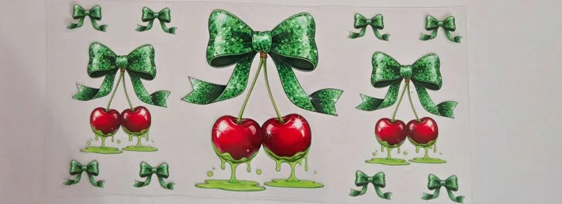 Bows and Cherries Decal