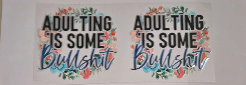 Adulting Decal