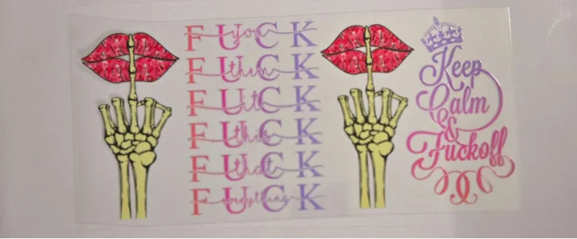 F off Decal