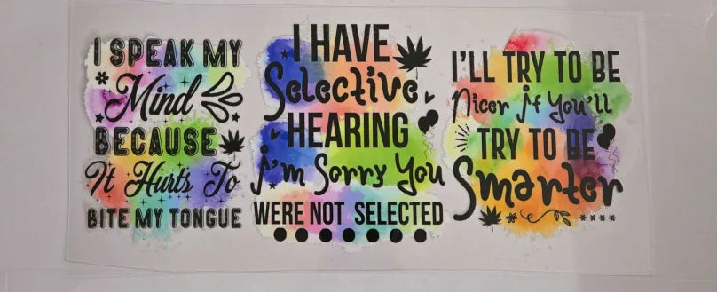 Selective hearing Decal