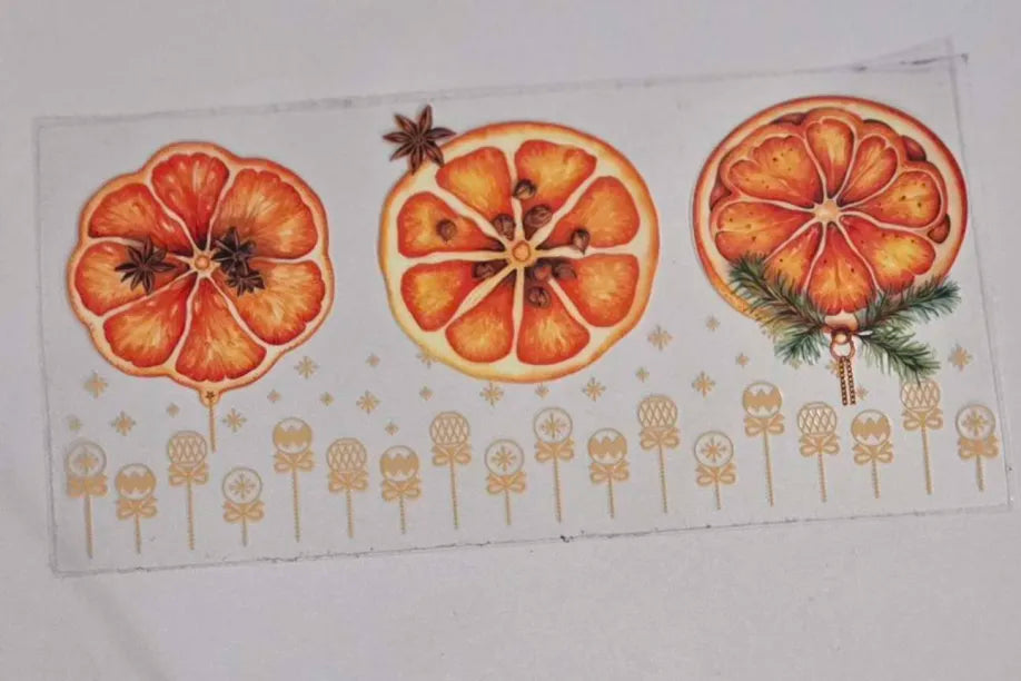 Christmas Dessert Candied Orange Decal