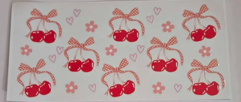 Bows and cherries Decal