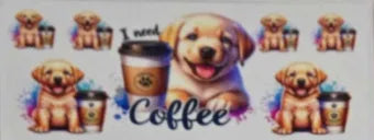 Coffee with dog Decal