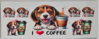 Coffee with dog Decal