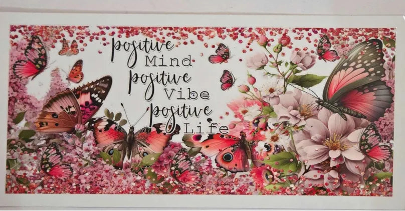 Positive Mind Butterfly Decal