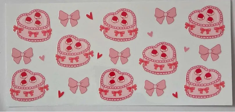 Bows and Cakes Decal