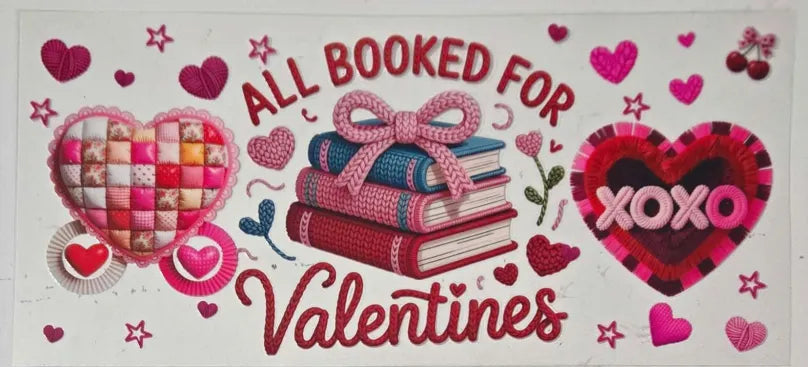 All Booked For Valentines Decal