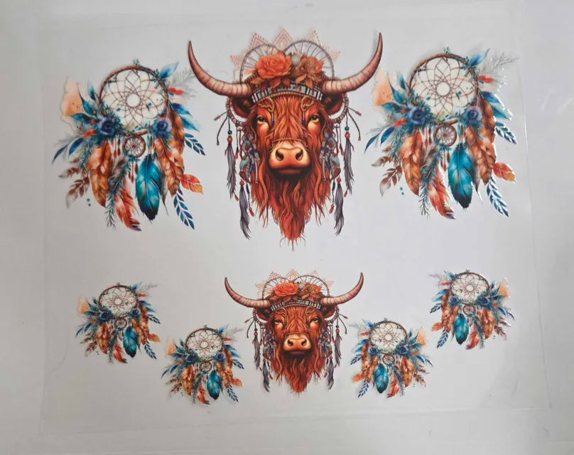 Cow 40 Oz Decal