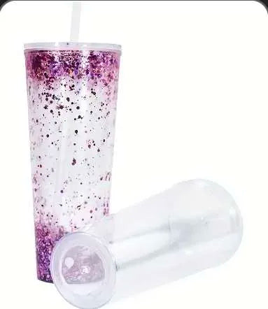 24oz snowglobe tumbler